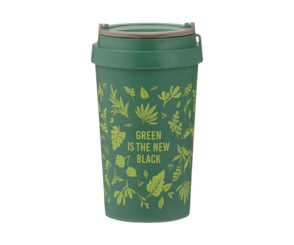 rayware Pure Green New Black Wheat Fibre Mug 380ml
