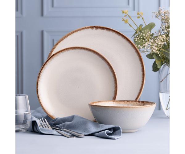 Rayware Reactive Cream 12 Piece Dinnerset