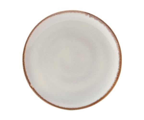 rayware Reactive Cream Dinner Plate
