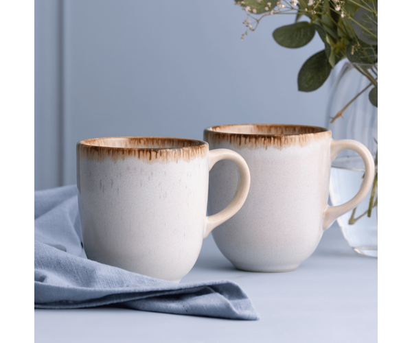 Rayware Reactive Cream Mug 400ml