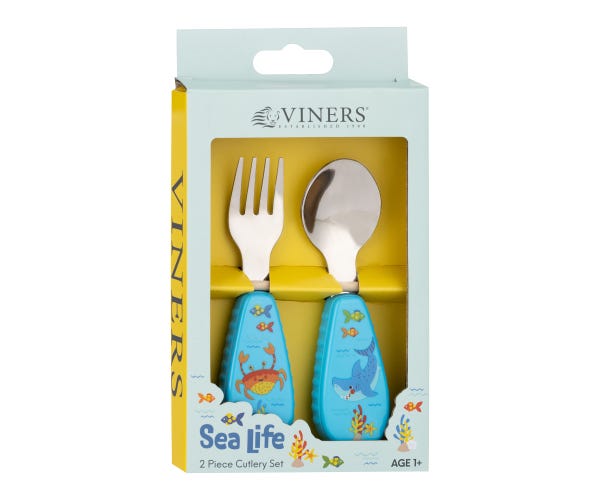 Rayware Sea Life 2pc Kids Cutlery Set Giftbox