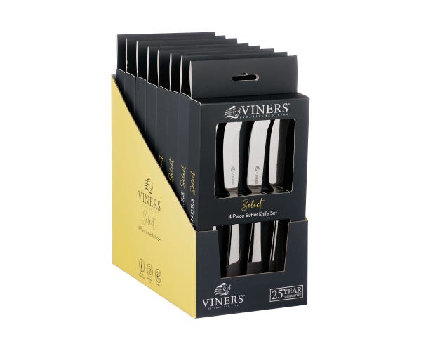 Rayware Select 18/0 4pce Butter Knives With Cdu