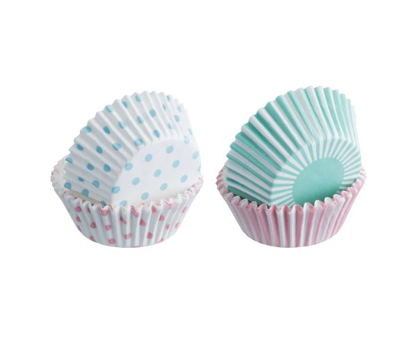 Rayware Set Of 100 Mixed Pastel Cupcake Cases