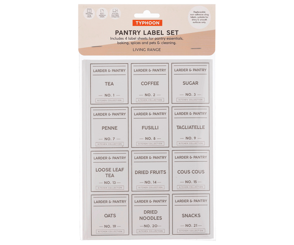 rayware Set Of 4 Pantry Labels
