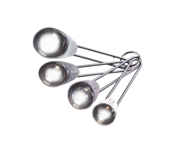 Rayware Set Of 4 Stainless Steel Measuring Spoons