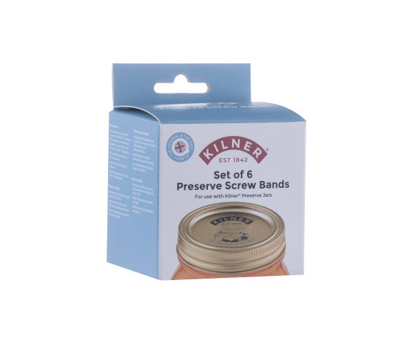 Rayware Set Of 6 Preserve Jar Screw Bands