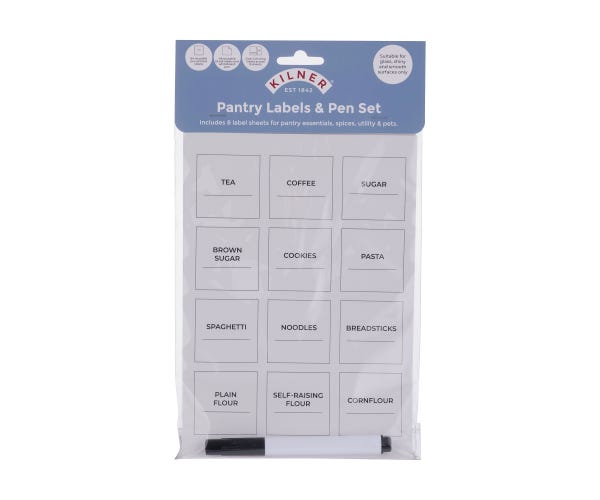 Rayware Set Of 8 Pantry Labels With Pen
