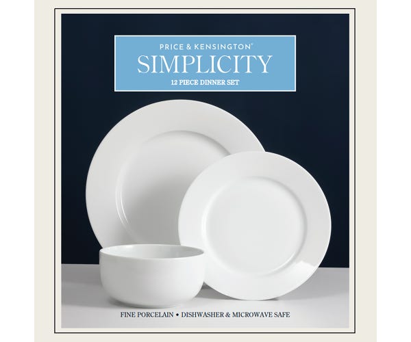 Rayware Simplicity Dinner Set 12 Piece