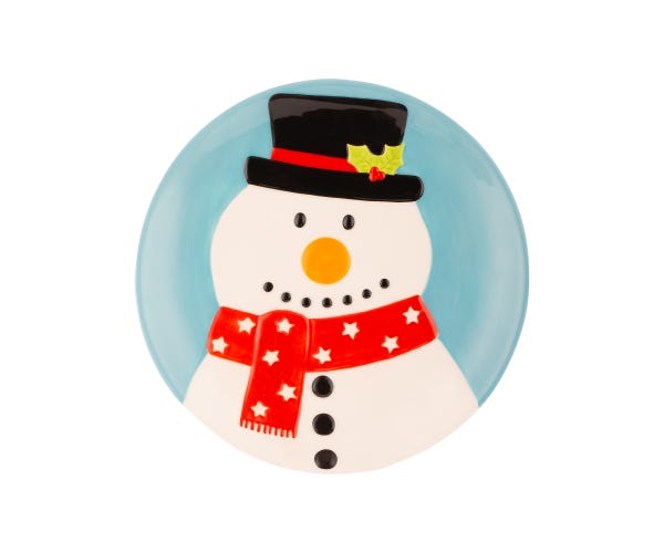 rayware Snowman Plate