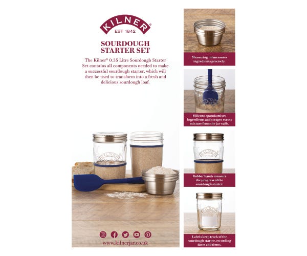 rayware Sourdough Starter Set A4 Strut Card