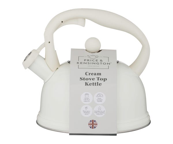 Rayware Stove Top Kettle Cream 60 Floz