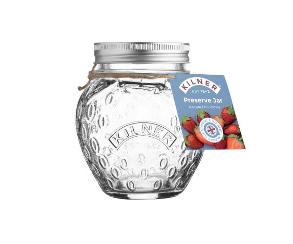 Rayware Strawberry Fruit Preserve Jar 0.4 Litre
