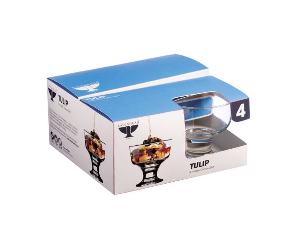 rayware Tulip Set Of 4 Sundae Dishes 28cl