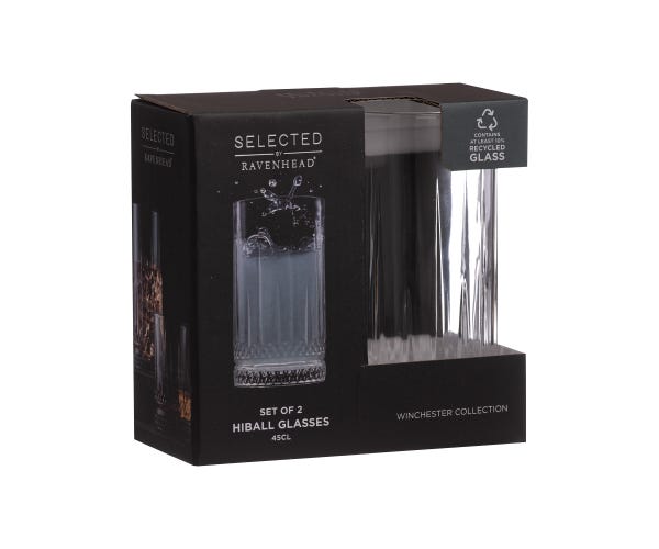 Rayware Winchester Set Of 2 Hiball Glasses 45cl