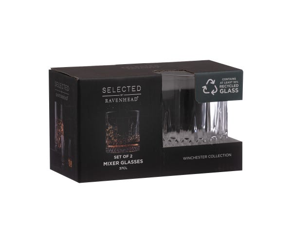 Rayware Winchester Set Of 2 Mixer Glasses 37cl