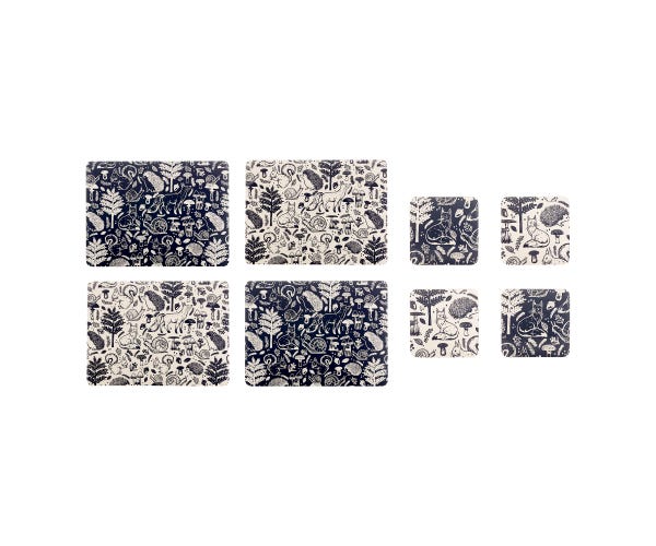 rayware Woodland Placemat And Coaster 8 Piece Set