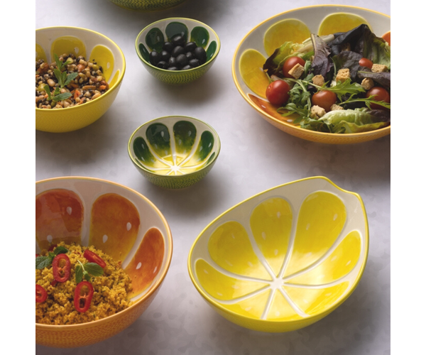 Rayware World Foods 22cm Lemon Oval Bowl
