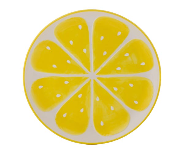 Rayware World Foods 28cm Lemon Round Platter