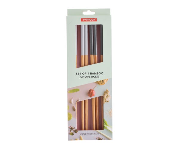 rayware World Foods 4 Pairs Of Chopsticks