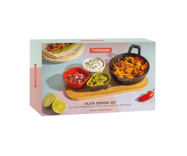Rayware World Foods Fajita Serving Set 18cm In Gb
