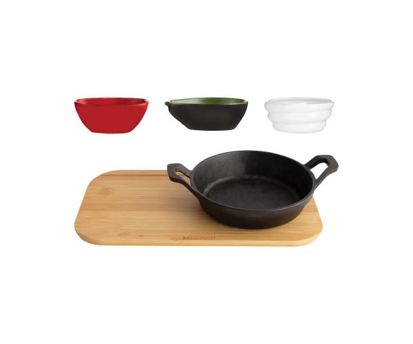 rayware World Foods Fajita Serving Set 18cm In Gb
