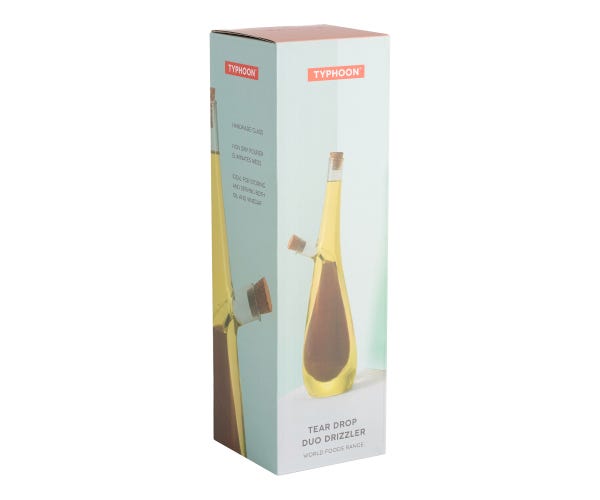 Rayware World Foods Tear Drop Glass Duo Drizzler