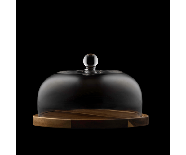 rayware Selected Cheese/Cake Dome Wooden Board 26cm
