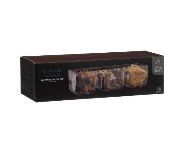 Rayware Selected Rectangular Divided Dish 30x10.5cm