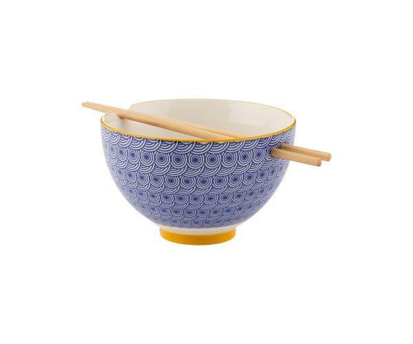 rayware World Foods 16cm Noodle Bowl With Chopsticks