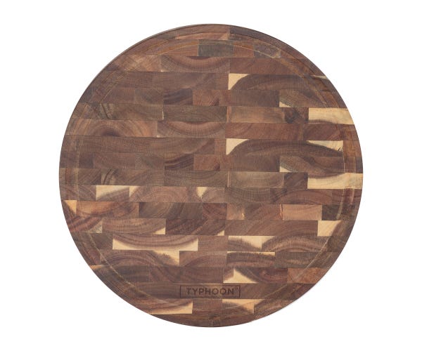 Rayware World Foods 30cm End Grain Acacia Round Board