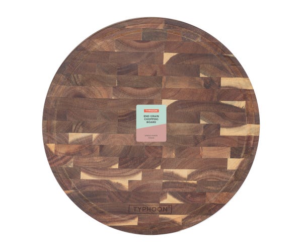 rayware World Foods 30cm End Grain Acacia Round Board