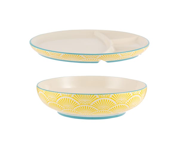 rayware World Foods Multi-Cuisine Bowl&Divider Plate