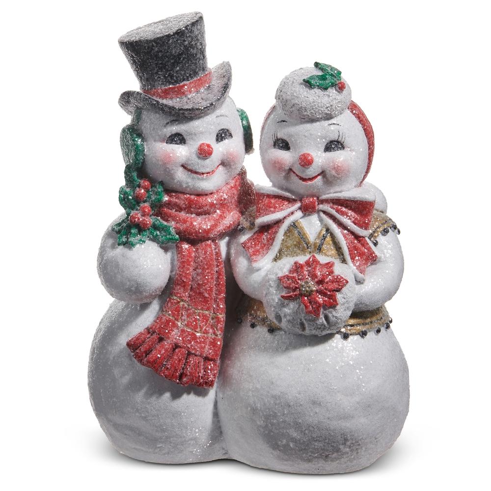 RAZ Imports 10.25" The Magic of Christmas Snow Couple