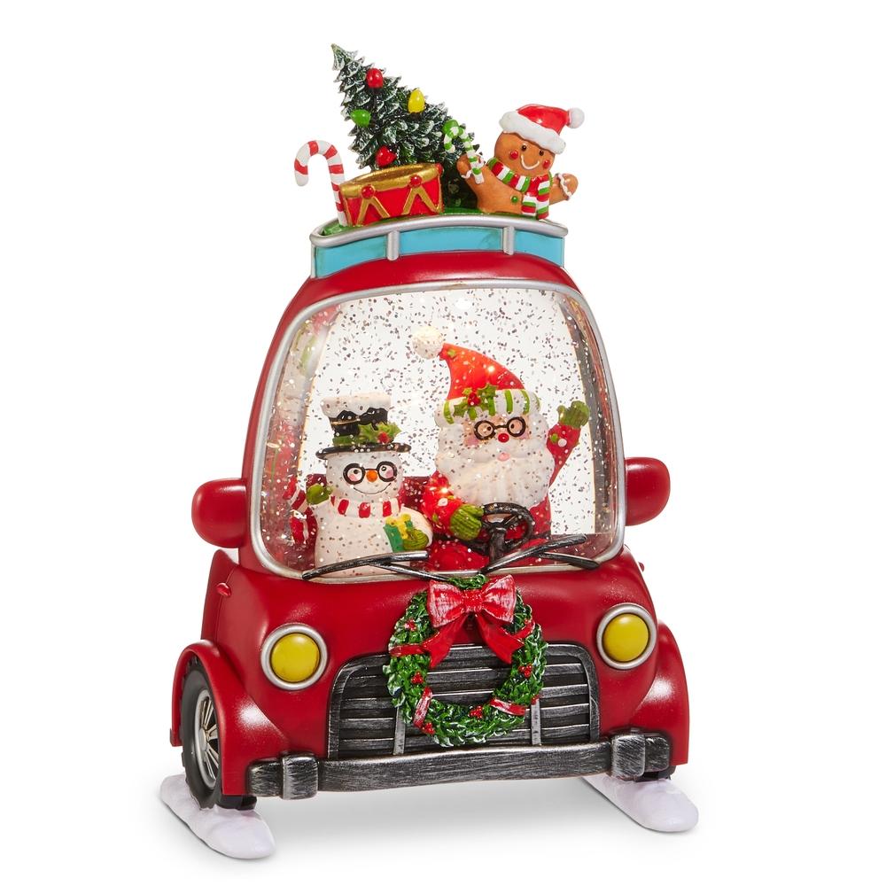 RAZ Imports 10.5" Holly-Day Friends Lighted Water Car