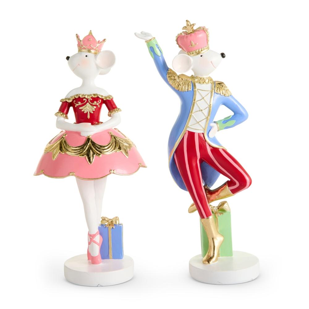 RAZ Imports 10.5" Nutcracker Mouse King and Ballerina