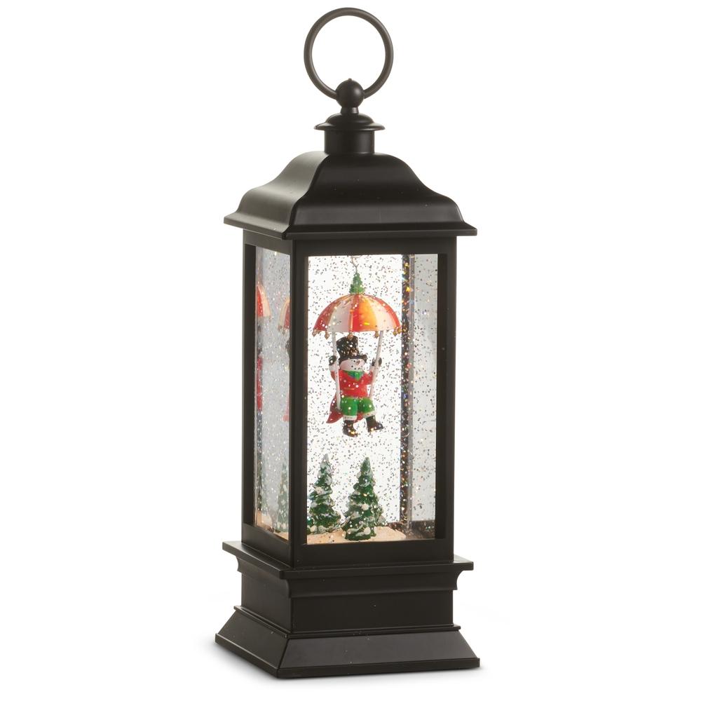 RAZ Imports 11.5" Animated Trapeze Freeze Lighted Water Lantern
