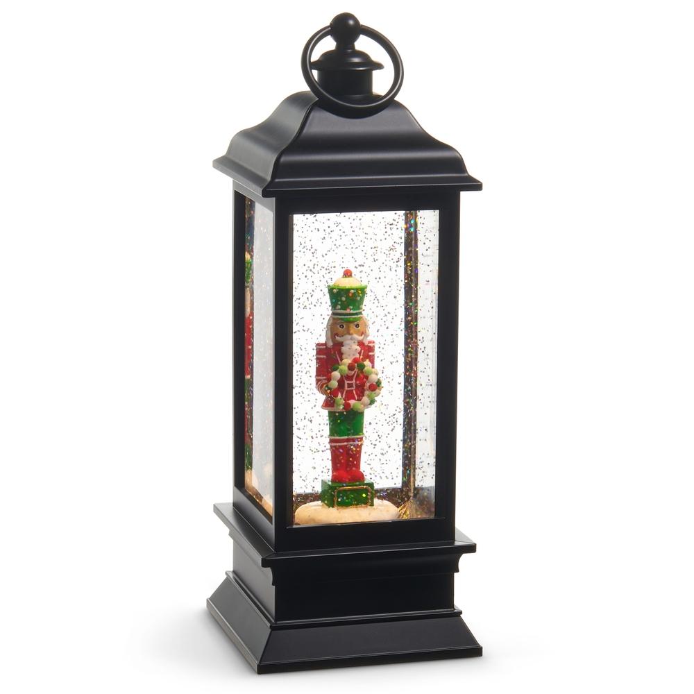 RAZ Imports 11.5" Christmas Gingerbread Nutcracker Lighted Water Lantern