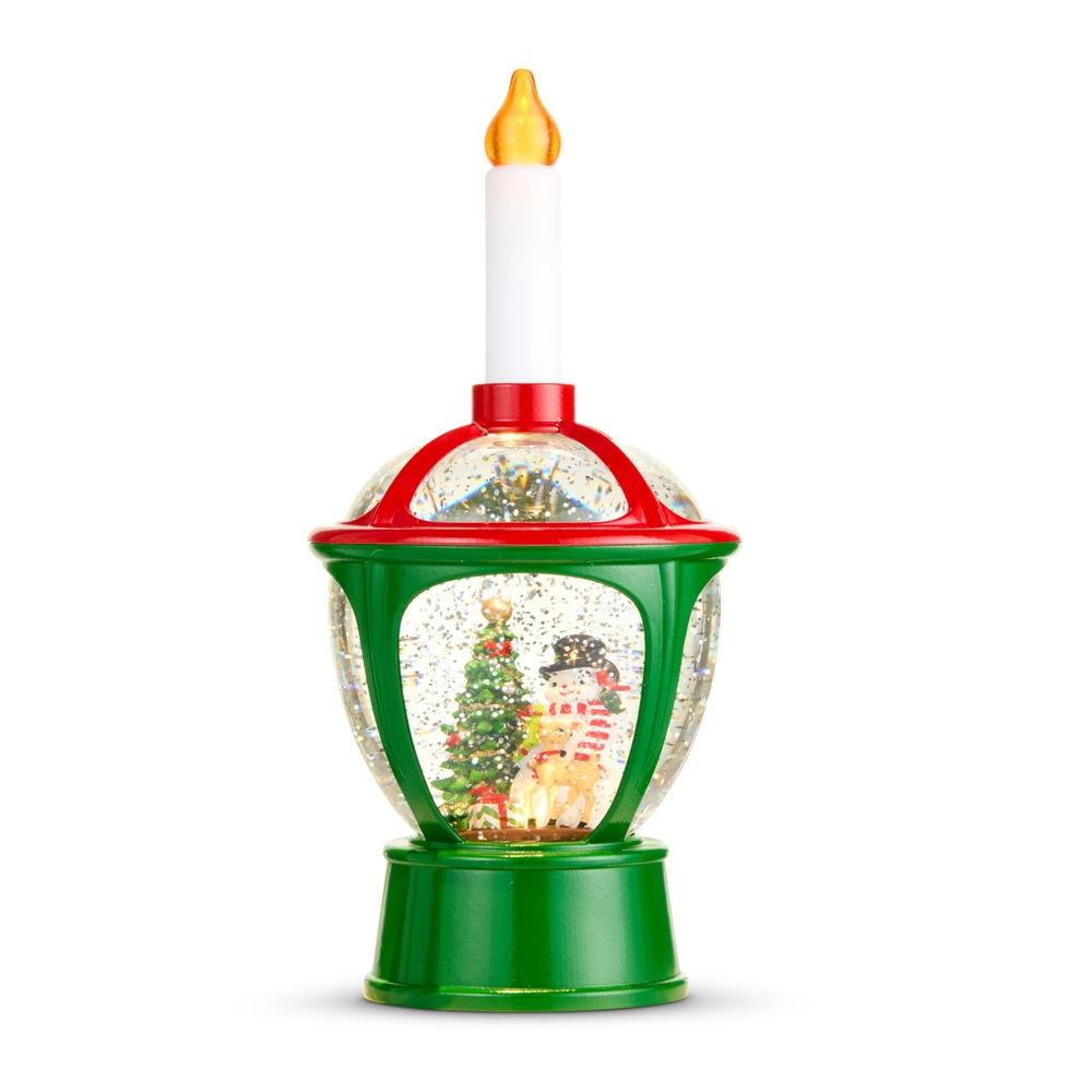 RAZ Imports 11.5" Vintage Snowman Lighted Water Bubble Light