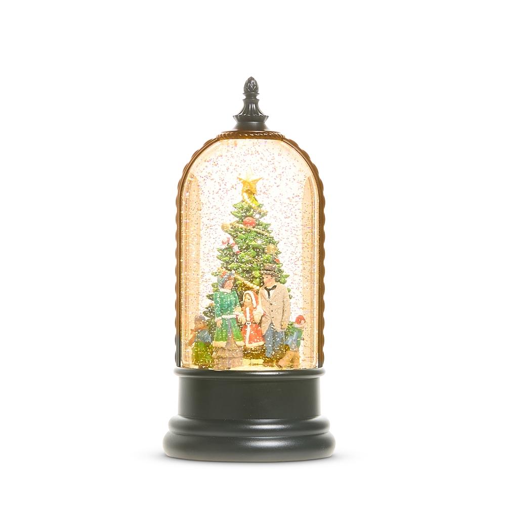 RAZ Imports 11" Ice Skating Animated Musical Lighted Water Lantern