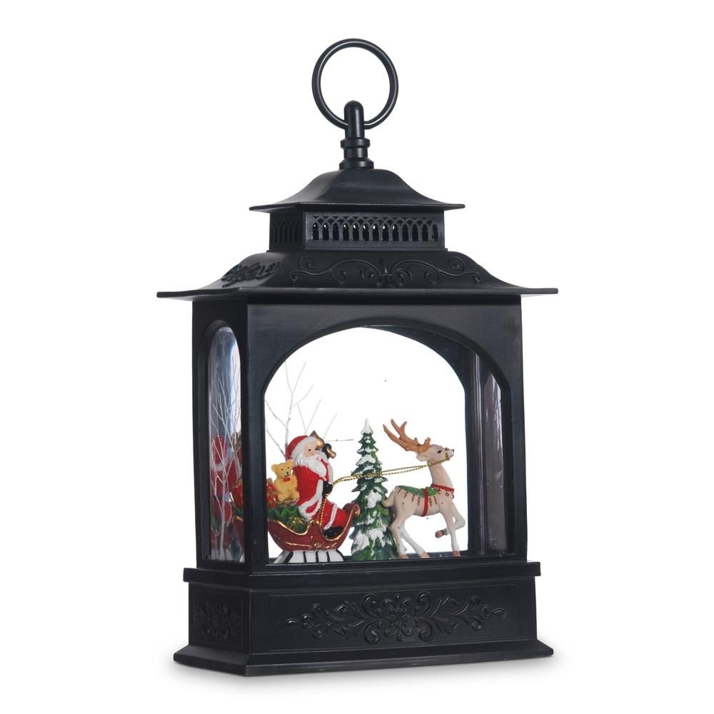 RAZ Imports 11" Santa in Sleigh Lighted Water Lantern