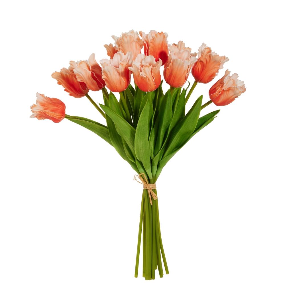 RAZ Imports 12.5" Real Touch Orange Parrot Tulip Bundle