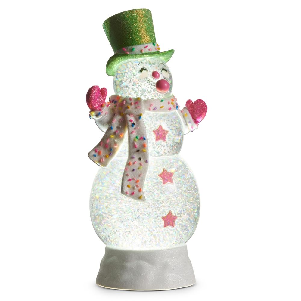 RAZ Imports 12" Bubblegum Blowin' Lighted Water Snowman