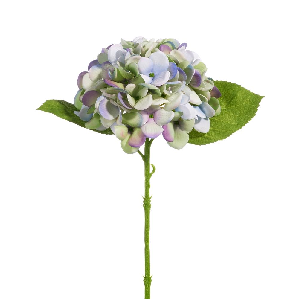 RAZ Imports 13" Real Touch Green and Purple Hydrangea Stem