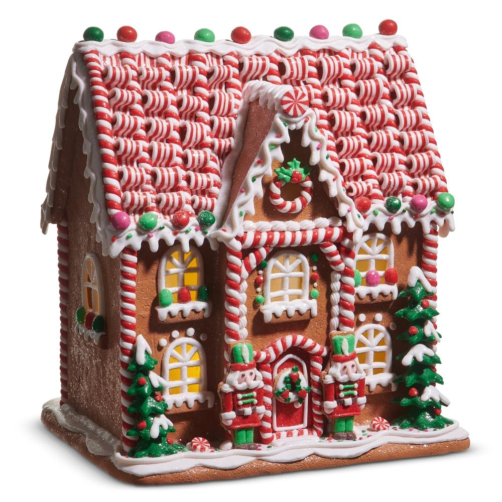 RAZ Imports 14" Lighted Multicolor Gingerbread House
