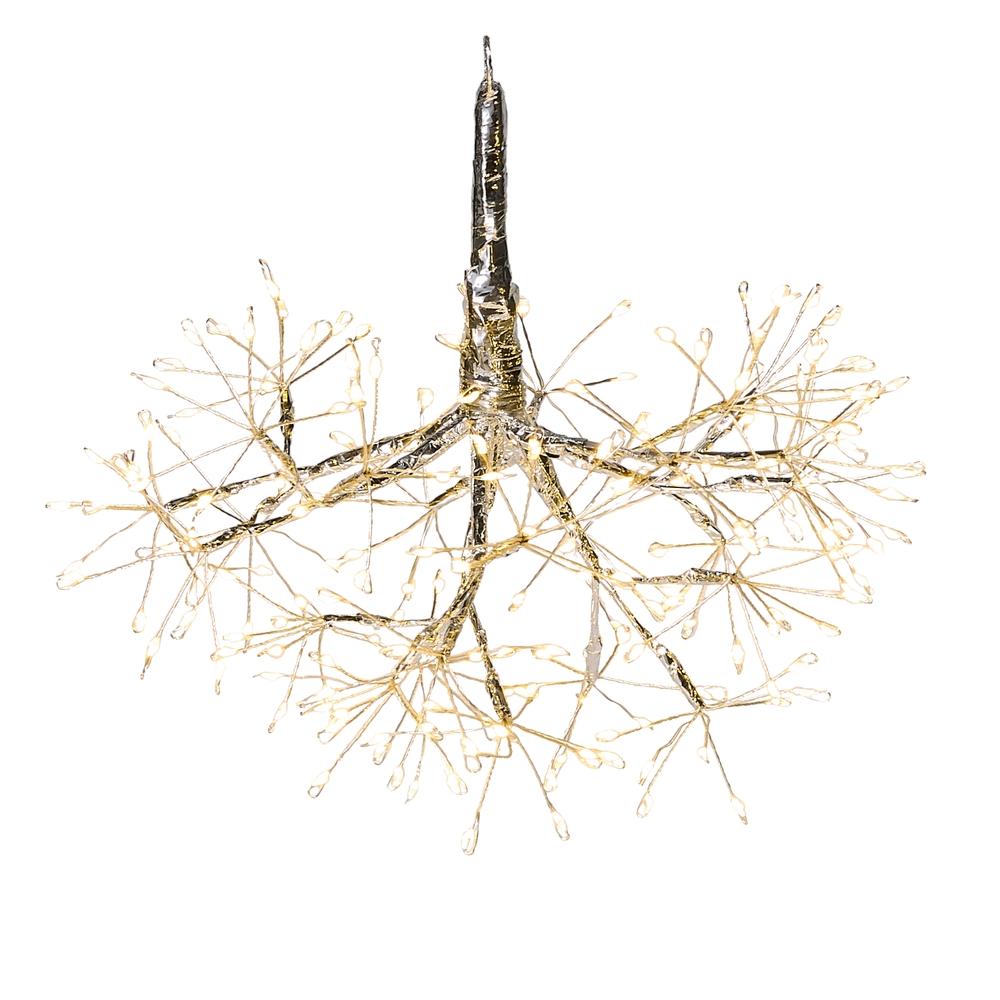 RAZ Imports 14" Silver Fairy Light Tape Pod Starburst