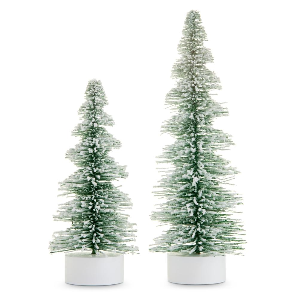RAZ Imports 16.5" Sage Green Snowy Spiral Sisal Tree