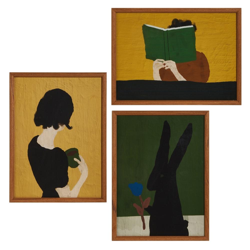 RAZ Imports 16" Green and Yellow Framed Gallery Wall