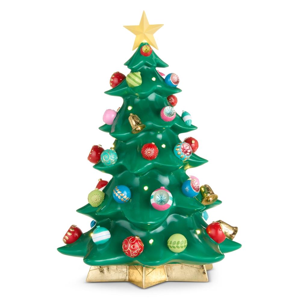 RAZ Imports 18.5" Lighted and Musical Tree with Ornaments