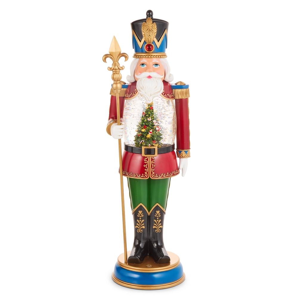 RAZ Imports 19.25" Animated Lighted Tree in Water Nutcracker