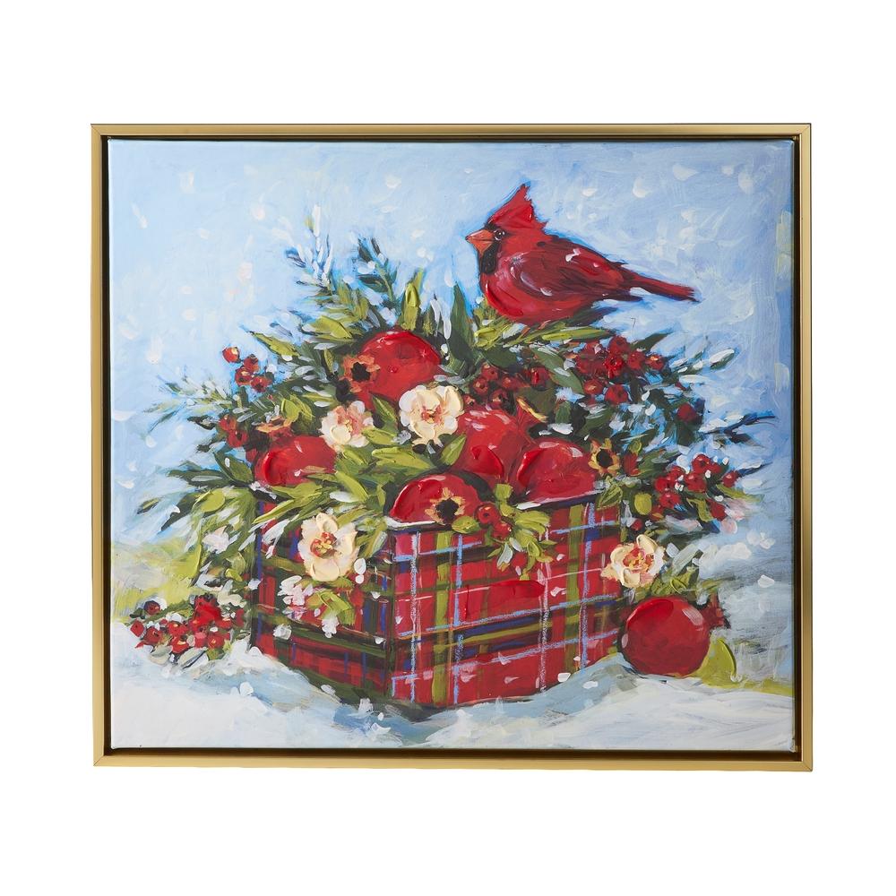 RAZ Imports 19.5" Homegrown Winter Arrangement Framed Wall Art